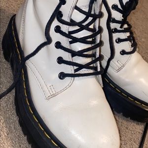 white platform doc martens
